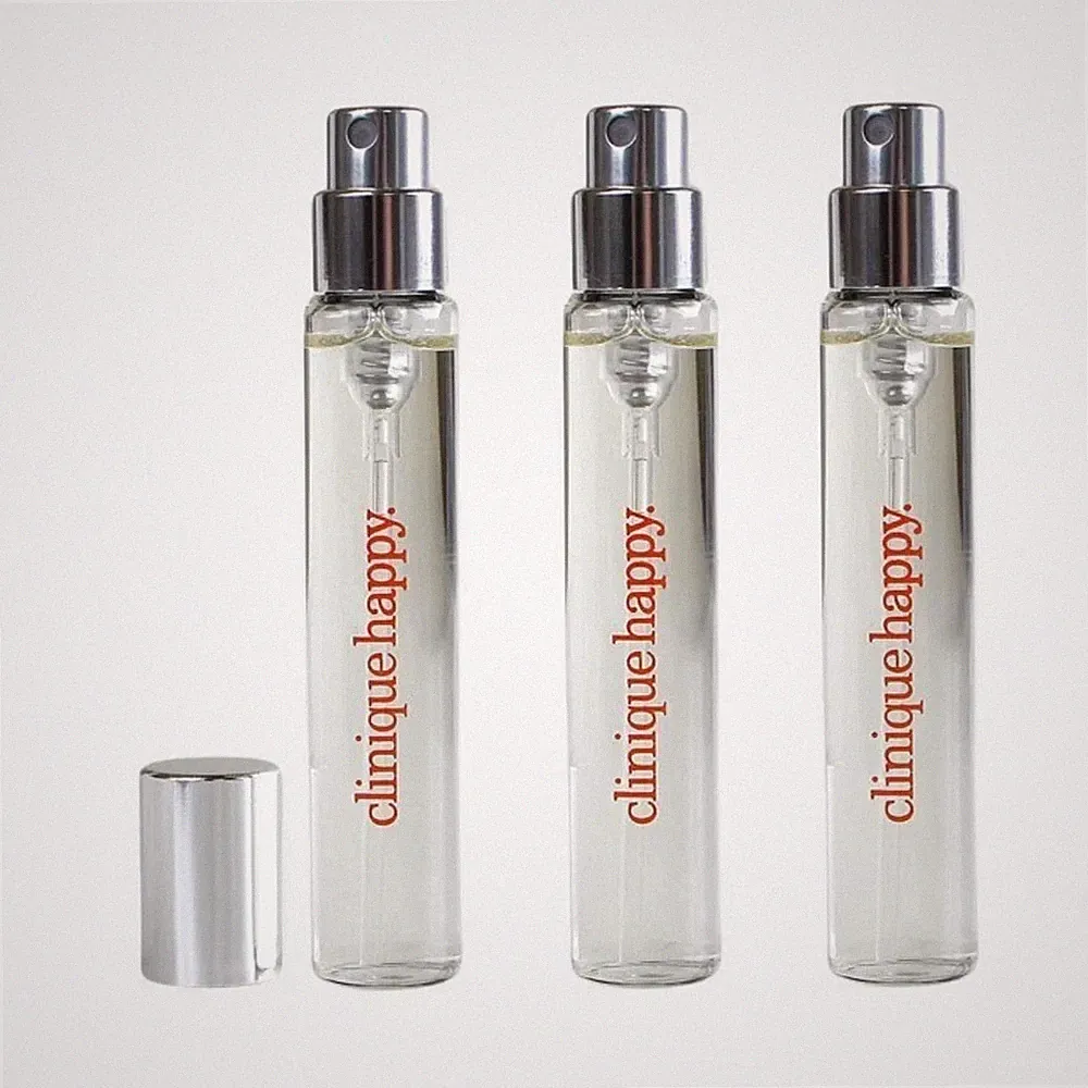 3 x Clinique Happy Perfume Spray 0.17 oz/5ml EDP Travel Size NWOB
